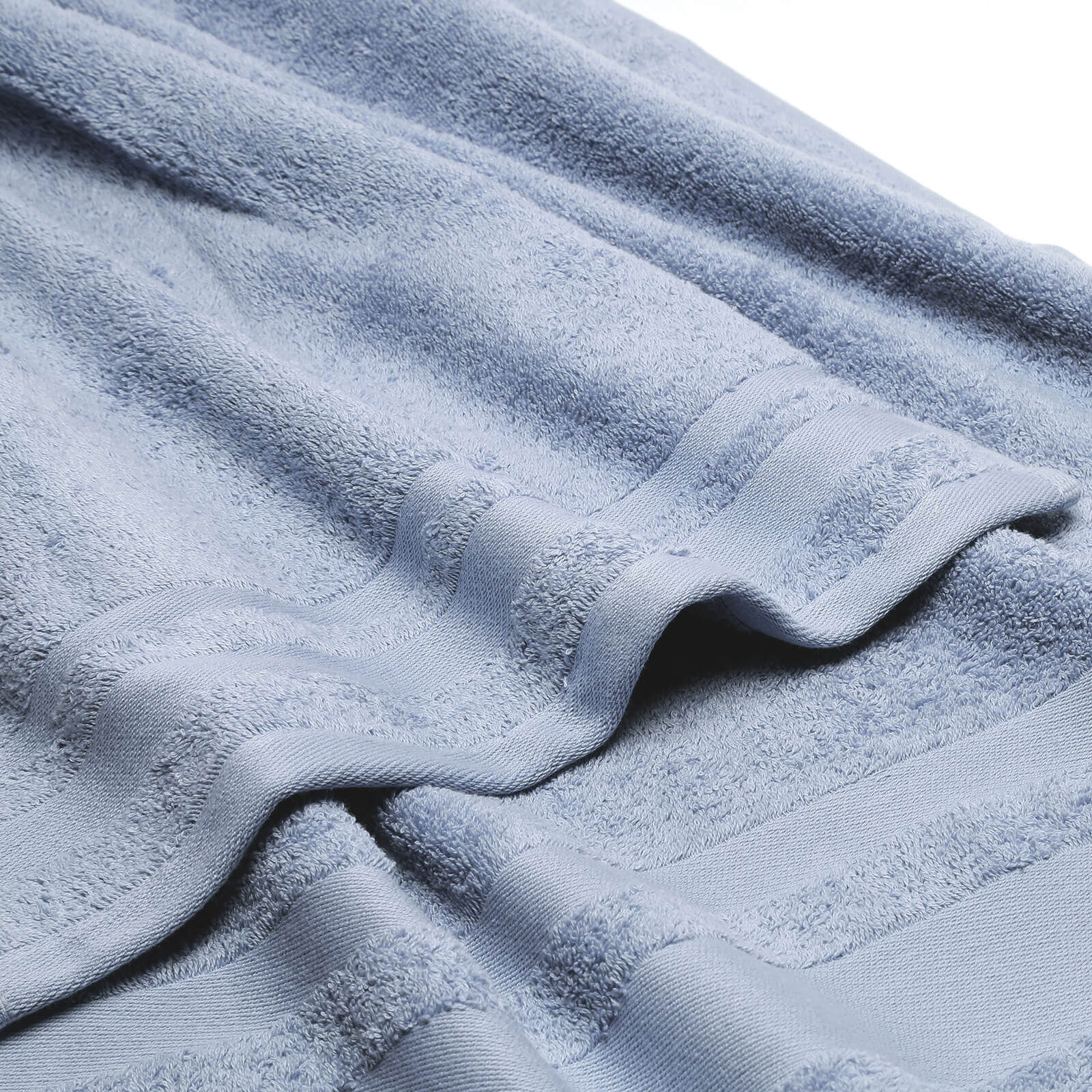 Asciugamano-con-ospite-Standard-Azzurro-Soft-Tinta Unita-Caleffi-Cotone-Senza-imbottitura