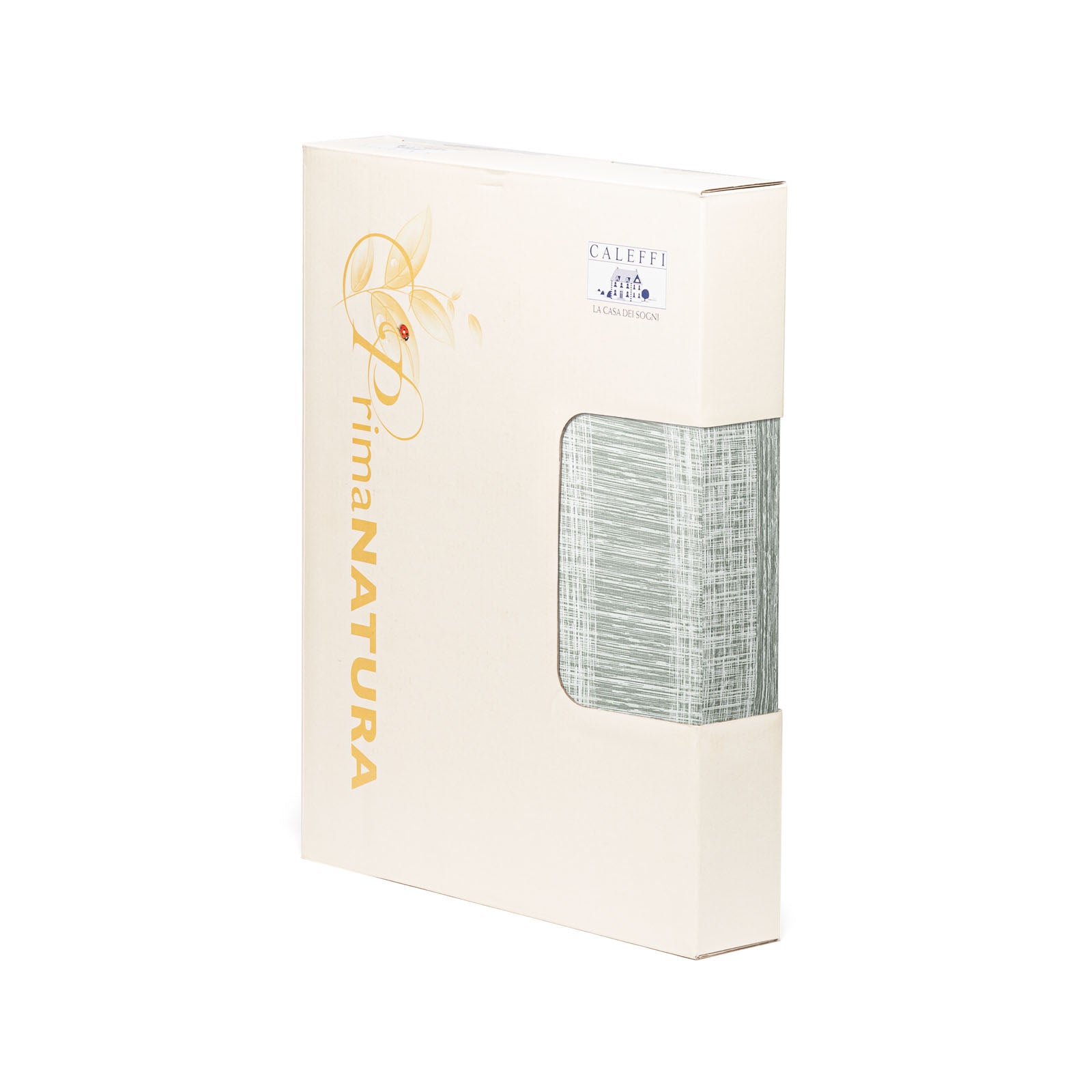 Completo-lenzuola-Matrimoniale-Giada-Green-Floreale-Caleffi-Cotone-Senza-imbottitura