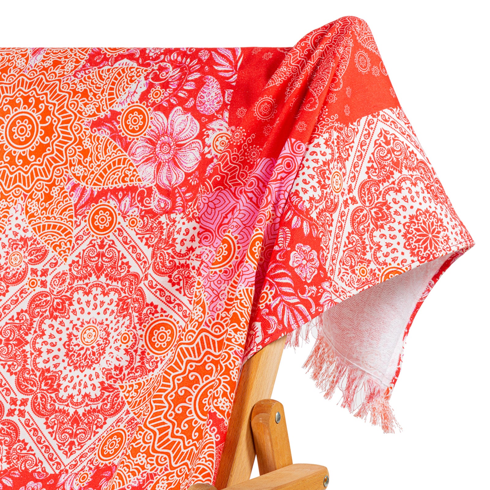 Telo-Cm-90X180-Unica-Pareo-Coral Beach-Caleffi-Cotone-Senza-imbottitura