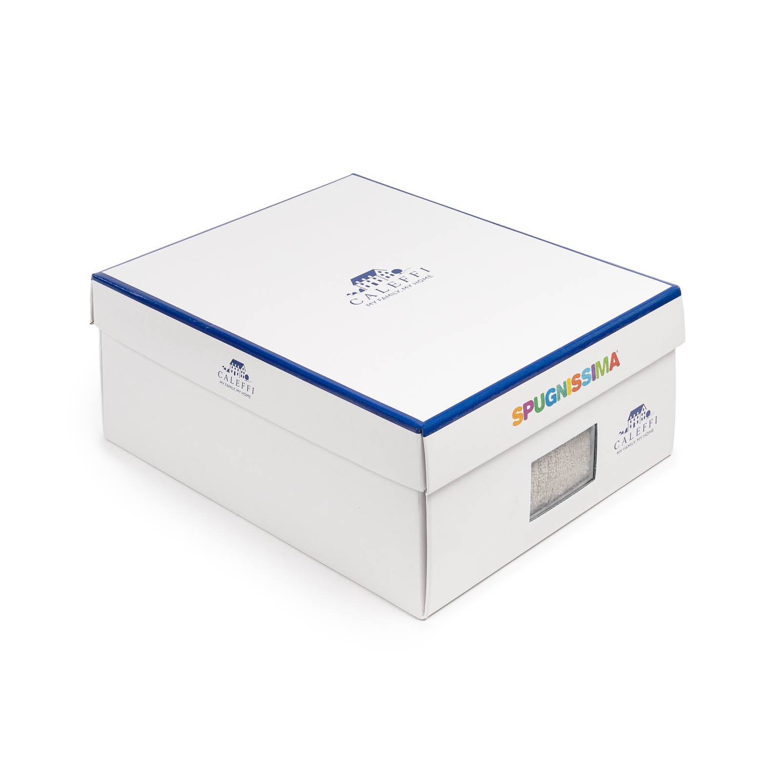 Accappatoio-con-cappuccio-Taglia-small-s-Bianco-Gim-Tinta Unita-Caleffi-Cotone-Senza-imbottitura