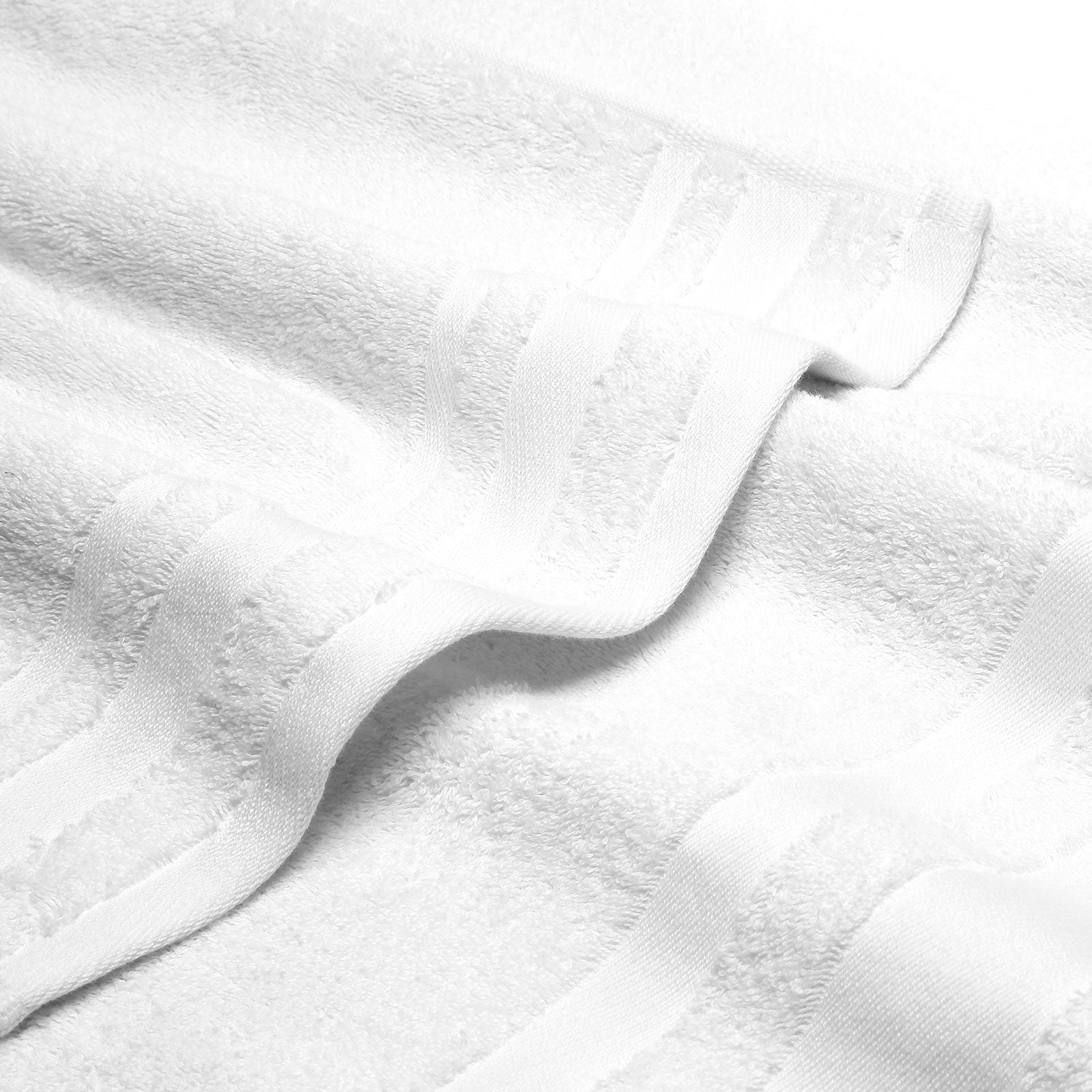 Asciugamano-con-ospite-Standard-Bianco-Soft-Tinta Unita-Caleffi-Cotone-Senza-imbottitura
