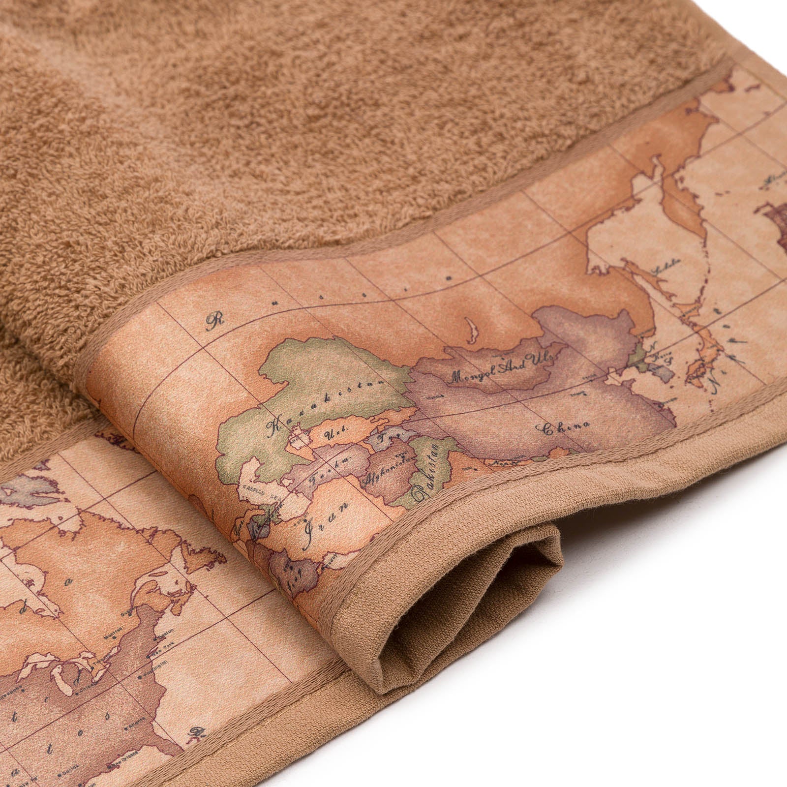Asciugamano-con-ospite-Standard-Tortora-Geo Classic-Geo-Alviero-Martini-Cotone-Senza-imbottitura