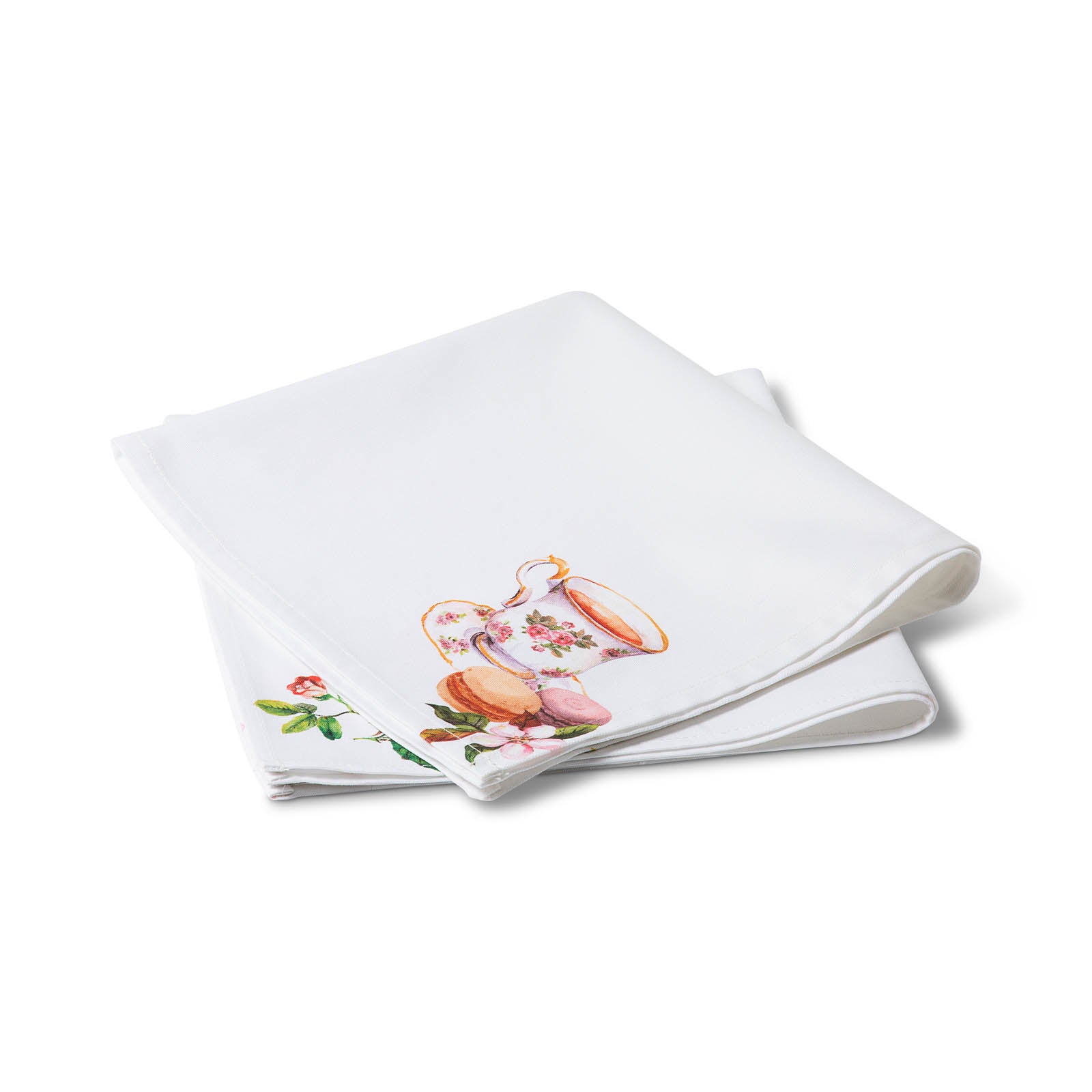Tovagliolo-Cm-48X48-Unica-Bistrot-Floreale-Caleffi-Cotone-Senza-imbottitura