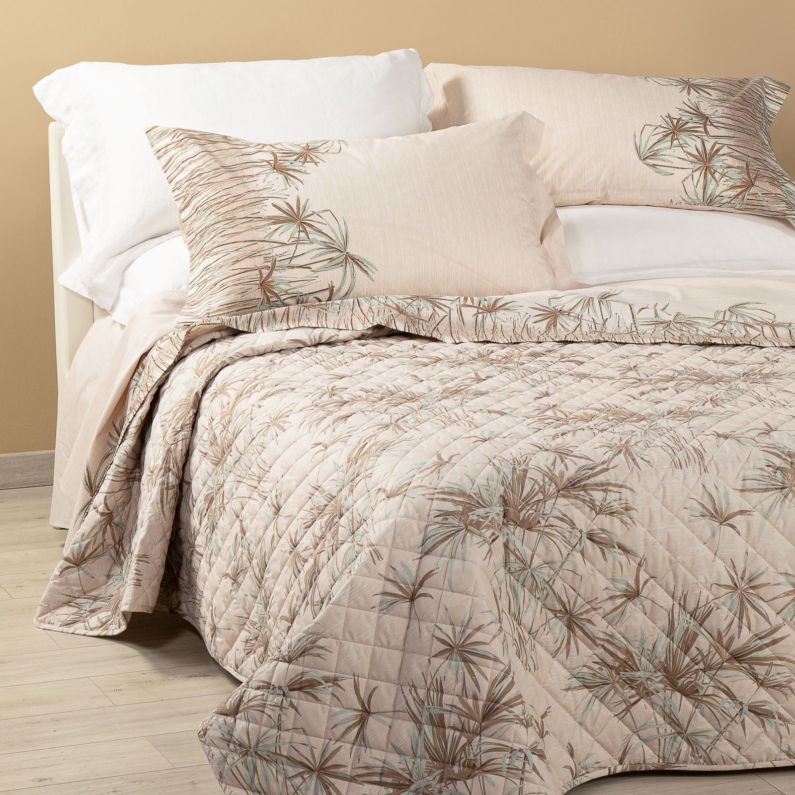 Copriletto-trapuntato-Matrimoniale-Tramonto-Papiro-Non Assegnato-Caleffi-Cotone-Fibra-anallergica
