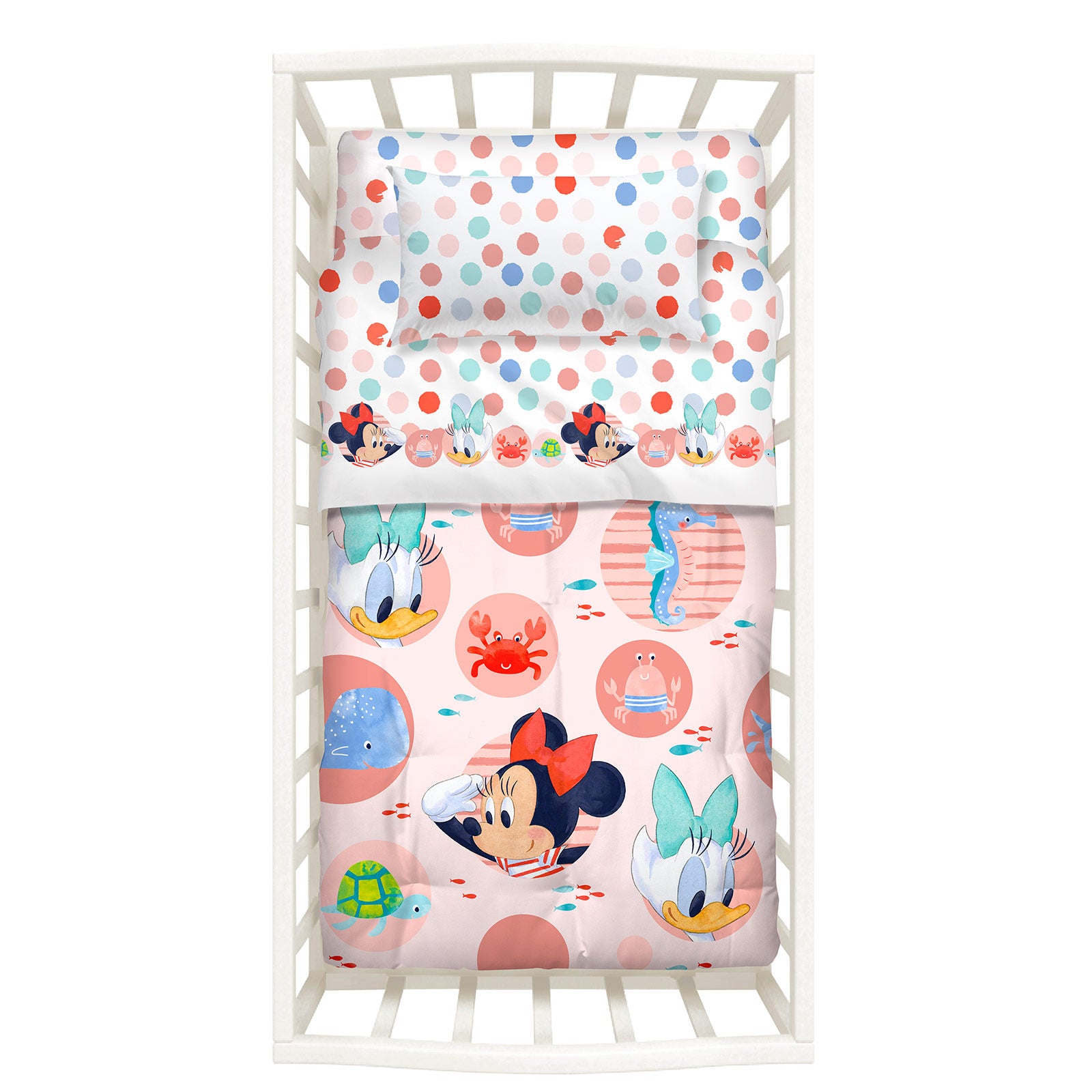 Trapunta-con-paracolpi-Baby-Unica-Baby Minnie-Non Assegnato-Disney-baby-Cotone-Fibra-anallergica