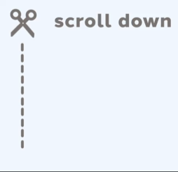 Scroll down button